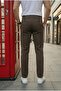 Men's High-Quality Beige Stretch Fabric Italian Cut Stylish and Comfortable Trousers Suitable for Any Occasion - 4