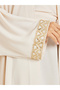 Sequined Lace Detail Abaya and Halter Neck Dress Modest Set - 4