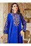 Women Embroidered Notch Neck Jalabiya - 2
