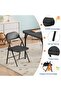 5-Piece Folding Kids Table and Chairs Set - Toddler Activity Table for Home, Crafts, Snack Time - 7