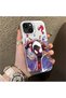 Spiderman Couple Case Compatible with iPhone 14 Plus/15 Plus Acrylic Back Silicone Edge Protection - 2