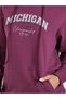Women Purple Hoodie and Wide Leg Pants Co-Ords - 3