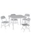 5-Piece Folding Kids Table and Chairs Set - Toddler Activity Table for Home, Crafts, Snack Time
