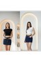 Double Pack Ay Sleeved Crop Black/Ecru