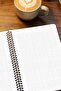 A5 Spiral Cardboard Cover Set of 2, Checkered School Notebook, 60 Sheets, Timetable Planned, Pink Angel - 5