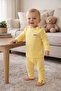 Unisex Cotton Combed Yellow 2-Piece Set - 2