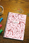 A5 Spiral Cardboard Cover Set of 2, Checkered School Notebook, 60 Sheets, Timetable Planned, Pink Angel - 2