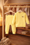 Unisex Cotton Combed Yellow 2-Piece Set - 3