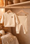 Unisex Cotton Combed Cotton Beige 2-Piece Set - 4
