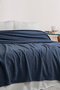 Dama Double Bedspread & Pike 210 X 230 cm Navy Blue - 2