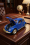 Nostalgic Beetle Vosvos Toy Car - 17cm Large Size - with Sound, Light, and Friction - Blue Model Car