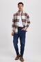 Men's Slim Fit slim fit checkered winter lumberjack shirt - 2