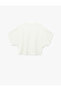 Short Sleeve Crew Neck Textured Lace Detailed T-Shirt - 3