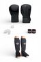 Professional 12 oz Boxing Gloves & Shin Guard & Mouth Guard & Bandage