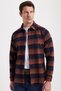 Men's Slim Fit slim fit checkered winter lumberjack shirt - 2