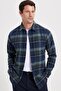 Men's Slim Fit slim fit checkered winter lumberjack shirt - 7