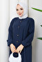 Women's Cap with Ruched Detail Side Pockets - 2