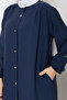 Women's Cap with Ruched Detail Side Pockets - 4
