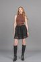 Women's Winter Black Belted Tulle Lace Lined 3 Layer Short Skirt Stylish Daily Comfortable 6859 - 6