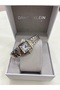 Square Metal Bracelet Roman Numeral Wristwatch - 4