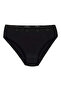 Lace Waist Bikini Women's Panties 6-Piece Black - 5
