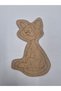 10 Pieces Wooden Painting Cute Cat School DIY Activity Activity Art 15 cm - 2