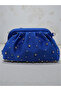 Women's Satin Stone-Embellished Clutch Evening Bag. Evening Dress Bag - 2