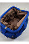 Women's Satin Stone-Embellished Clutch Evening Bag. Evening Dress Bag - 5
