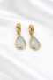 Moonstone Hoop Earrings - 2