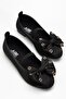 Bow-Tie Ballet Flats with Satin Orthopedic Sole - 5