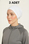 White Tube Bonnet – Hijab Bonnet Comfortable and Non-Slip Bonnet Shawl Bonnet Scarf Bonnet 3 Pieces