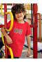 Abcd Printed Cotton Crewneck Children's T-Shirt - 2