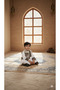 Boys Traditional Ramadan Thobe & Embroidered Vest with pouch - 2