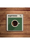 Coffee Varieties Themed Cafe Latte Espresso Natural Stone Travertine Coasters Set of 4 - 5