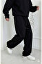 Unisex Oversized Baggy Fit Wide Leg 3 Thread Ş Fleece-Lined Sweatpants - Premium Cotton Jogger Pants - 2