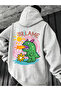 Comfortable Fit Hooded Oversize Unisex Printed Sweatshirt
