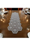 Tablecloth with French Lace Detail, Gray Runner, Table Runner - 5