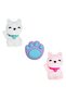 Eraser with 3D Paw & Cat Pattern 3cm - 3pcs