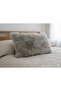 Ultra Soft Natural Fur Throw Pillow, Natural Lamb Fur Cushion
