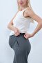 Maternity Flexible Abdominal Band Adjustable Waistband Mom Fit Classic Fabric Trousers Anthracite - 7