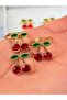 Girl - Baby 2 Pieces Cherry Model Adjustable Toy Ring Compatible with Weights up to 30 kg - 4