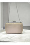 Beige Luxury Suede Crystal Stone Metal Handle Chain Women's Evening Dress Bag Wedding Engagement Graduation - 5