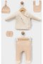 Embroidered Baby Boy Set of 5, Newborn 5-Piece Hospital Discharge Bodysuit Set - 3