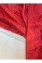 Red Quilted Fabric Coat Hanger - Single Sided - 4