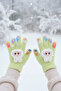 Labubu Figure Toy-Figured Fingers Lycra Knitted Gloves 3-10 Years Range Standard - 2