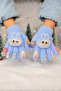 Labubu Figure Toy-Figured Fingers Lycra Knitted Gloves 3-10 Years Range Standard - 2
