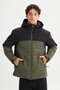 Hooded Relaxed Khaki Men's Coat L2520257801 - 5