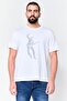 Men Crew Neck Short Sleeve Graphic Print T-Shirt, White