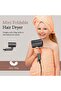 Professional Hair Dryer, 2400W Ionic Blow Dryer with Diffuser, Foldable Mini Travel Design, - 4