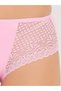 Pack of 3- Mid Waist Hipster Panty with Lace Wings - Cotton - 3